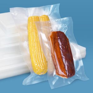 PET PE textured vacuum bags food grade for corn meat cooked food freezer storage