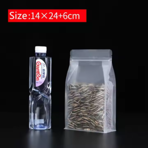 Matte Flat Bottom Transparent Frosted Eight Side Seal