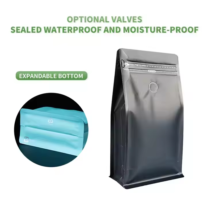 Plastic Colorful Custom Printing Three Side Seal Empty Stand up Pouch - Image 4