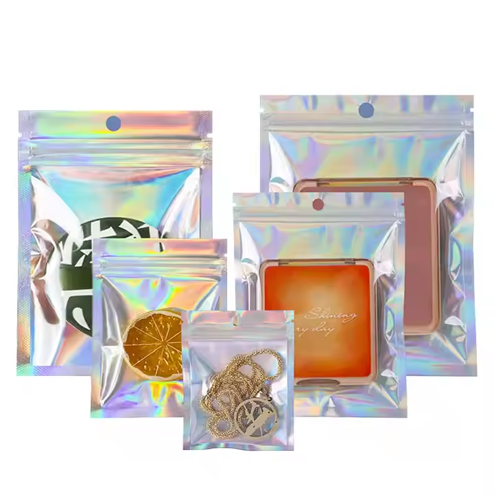 Laser Holographic Foil Transparent Opaque Bag - Image 2