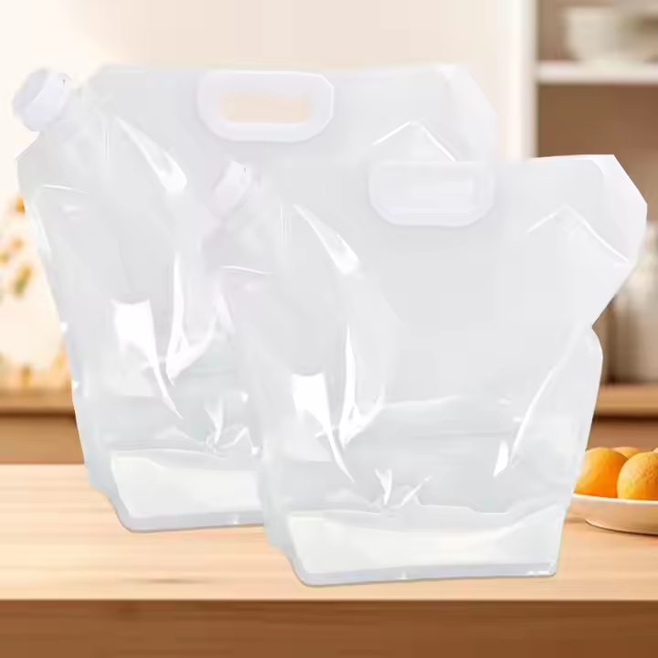 Reusable Liquid clear Fold Able Transparent Spout Water Pouch - Image 4