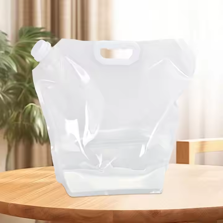Reusable Liquid clear Fold Able Transparent Spout Water Pouch - Image 3