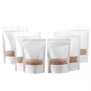 White Frosted Kraft Paper Bag