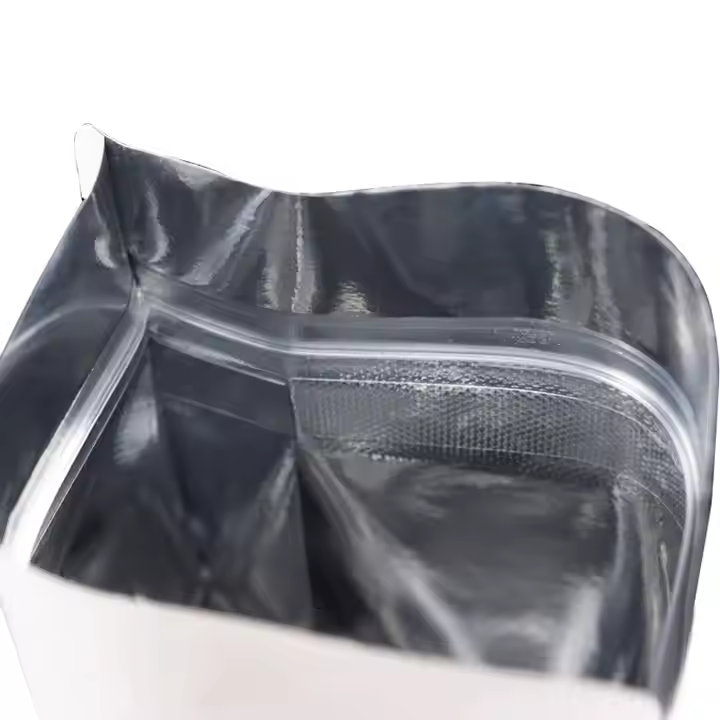 Eight Side Seal Without Window White Kraft Bags - Image 2