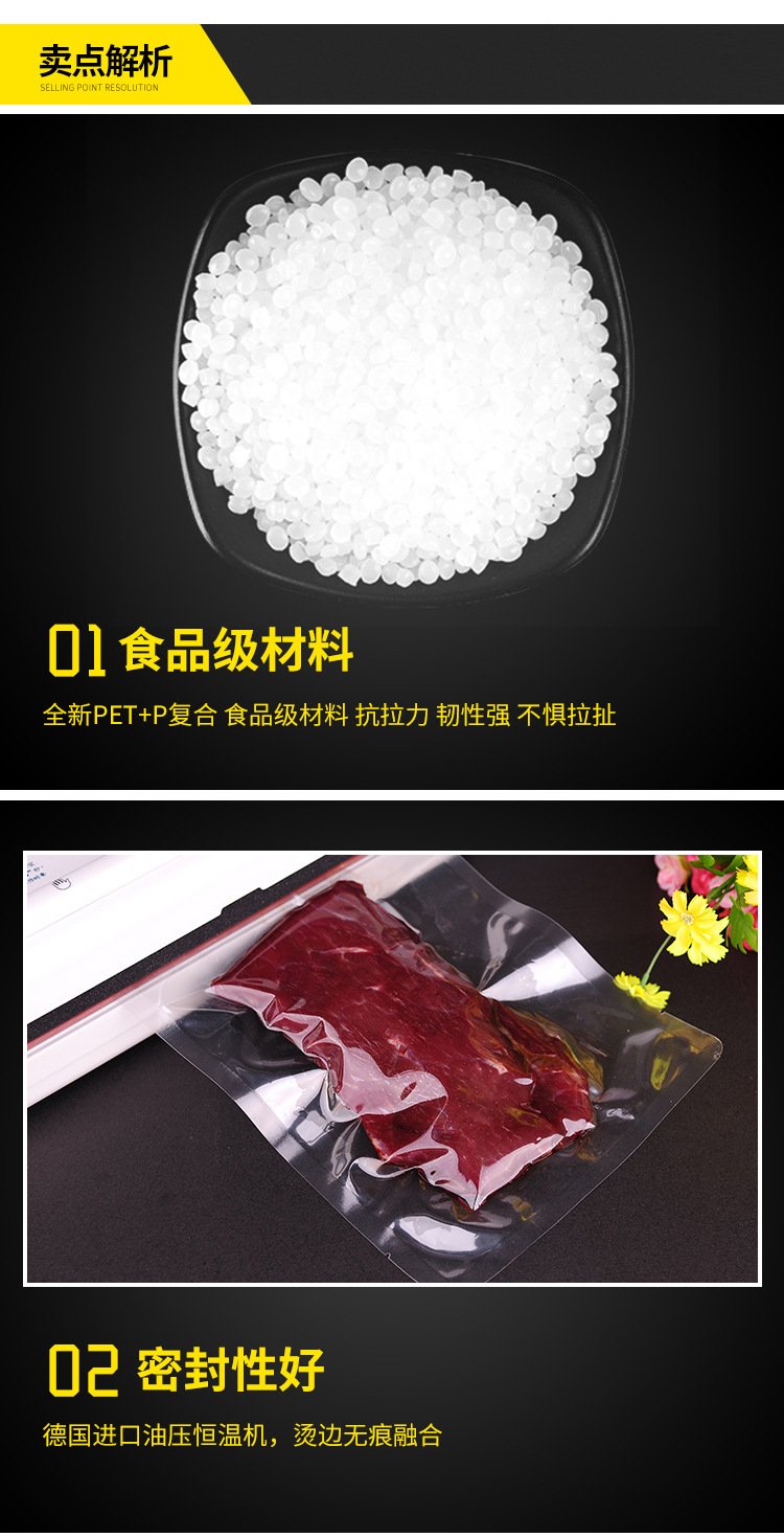 Food Grade Textured Embossed Vacuum Bags - 图片 3